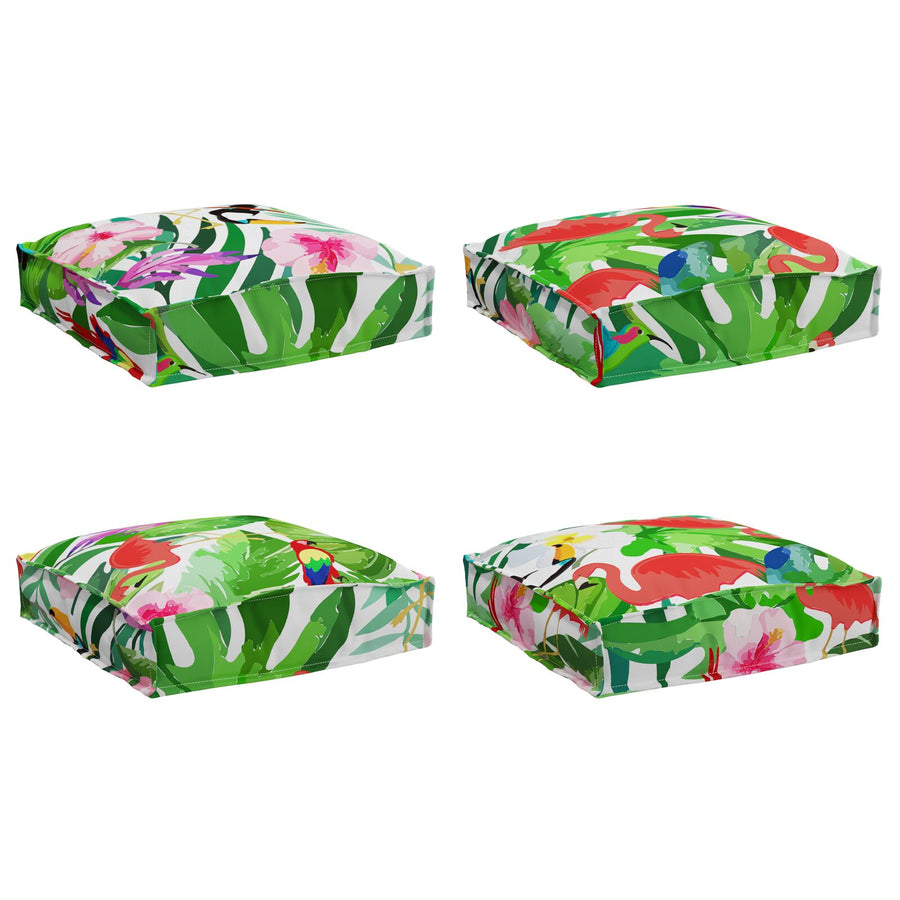 Pallet Kussens Voor Stoel 4 Stuks 40X40X8 Cm Oxford Stof Tropische jungle