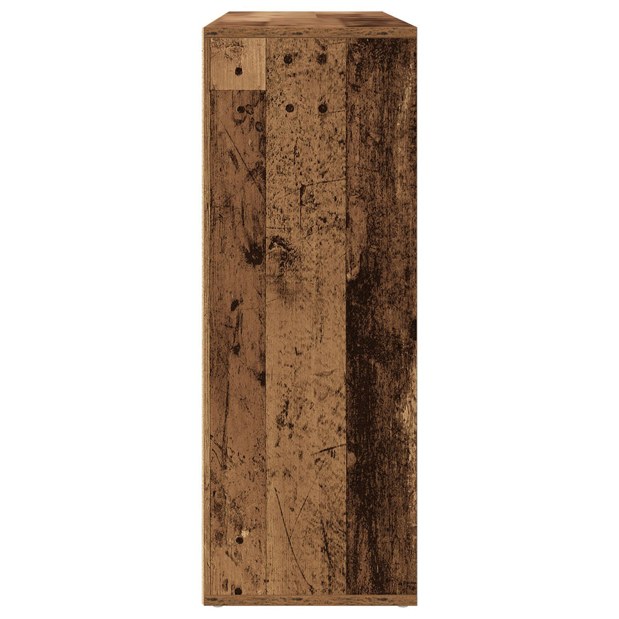 Zijtafel Set Van 2 Oud Hout Massief Hout Zijtafel Rechthoekig