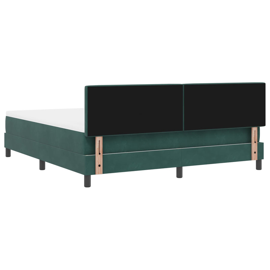 Boxspringbed Met Matras Donkergroen Super King Velvet Blauw