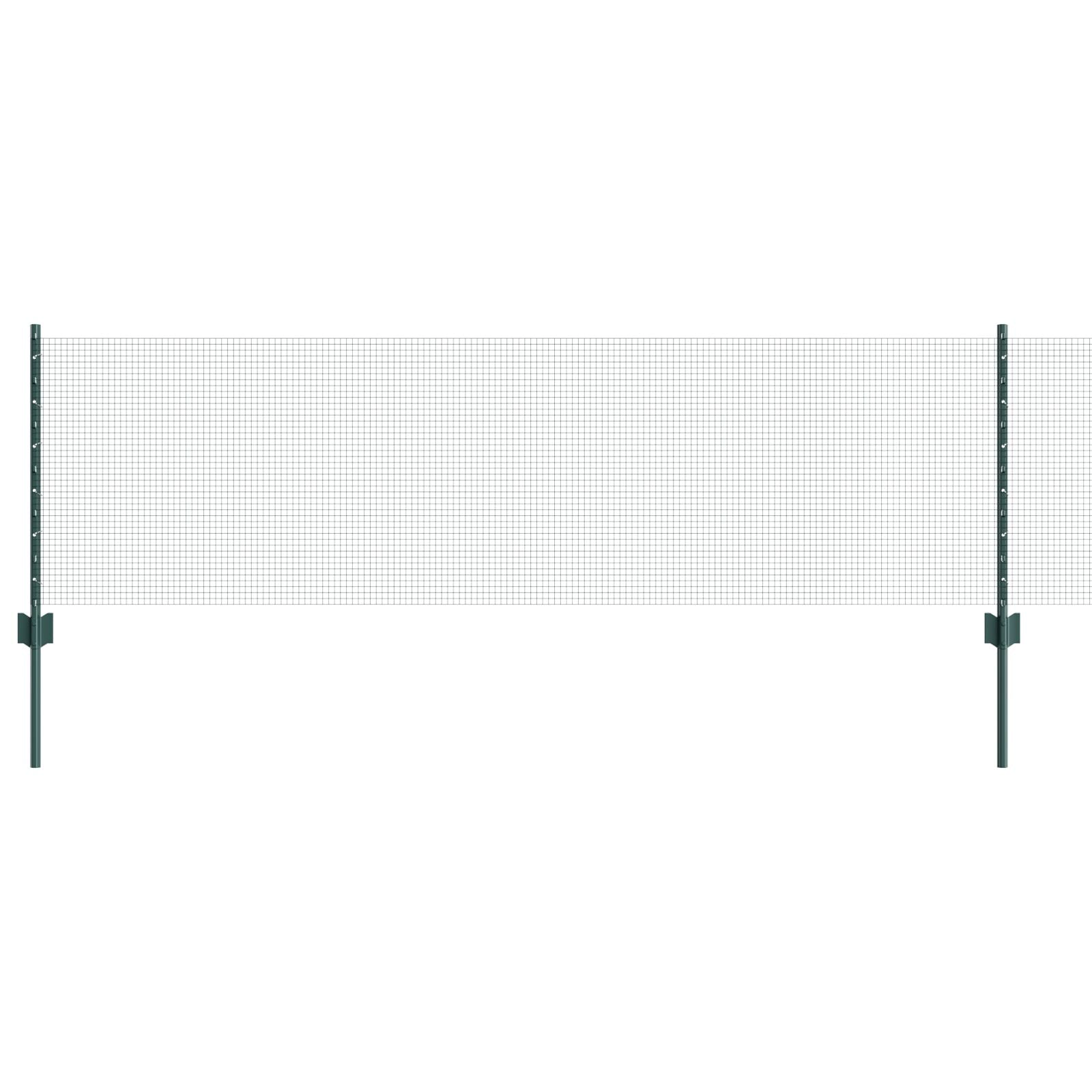 Gelast Draadhek Met 44 U-Palen Groen 0.6X100 M Staal