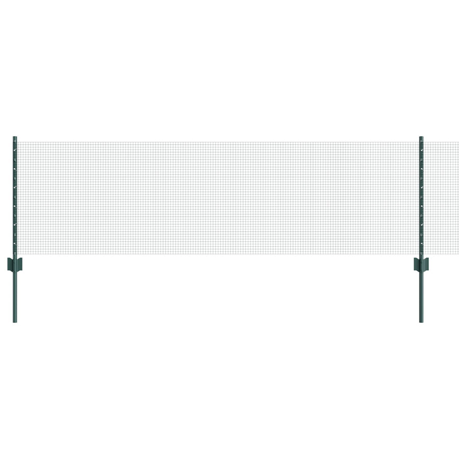 Gelast Draadhek Met 44 U-Palen Groen 0.6X100 M Staal