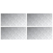 Aluminium Checker Platen 4 St Anti-Slip 80X40 Cm 80 x 40 x 0.2 cm Rechthoekig
