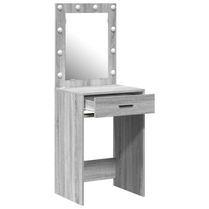Kaptafel Met Led Verlichting Grijs Sonoma 50 x 41 x 135 cm