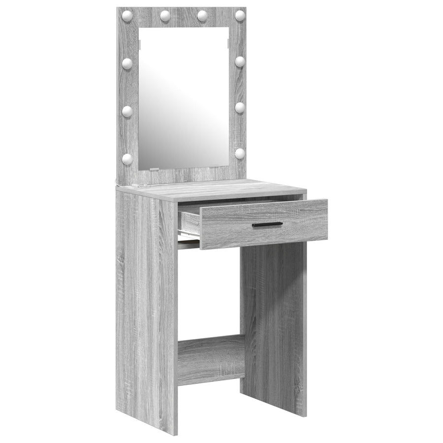 Kaptafel Met Led Verlichting Grijs Sonoma 50 x 41 x 135 cm