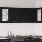 Wall cabinet Lyon Black Oak 80 x 31 x 60 cm Engineered wood
