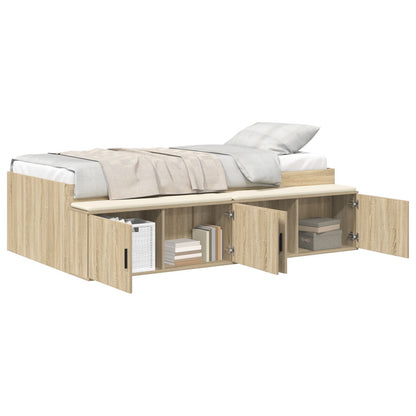 Opslag Bedframe Sonoma Eiken 75X190 Cm