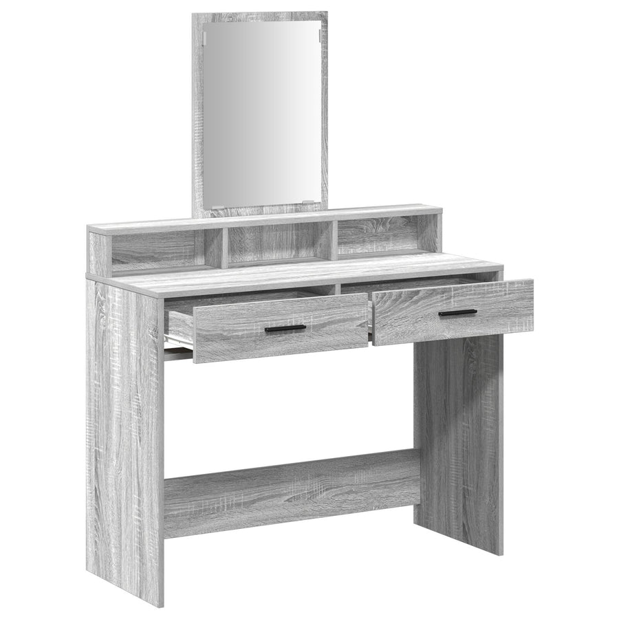 Kaptafel Met Lades Grijs Sonoma 100 x 41 x 140 cm Grijze sonoma
