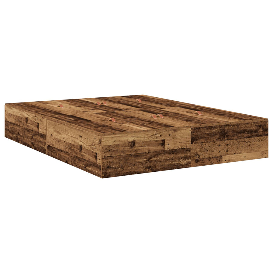 Opslagbedframe Oud Hout Oude Hout 135 x 190 cm