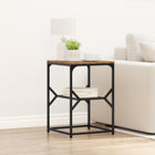 Side Table Reclaimed Wood 41 x 40 x 60 cm Engineered wood and steel