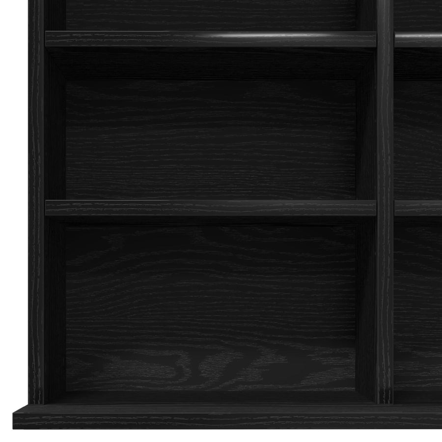 Cd-Kast Zwart Eiken 101X23X177,5 Cm Gelaagd Hout