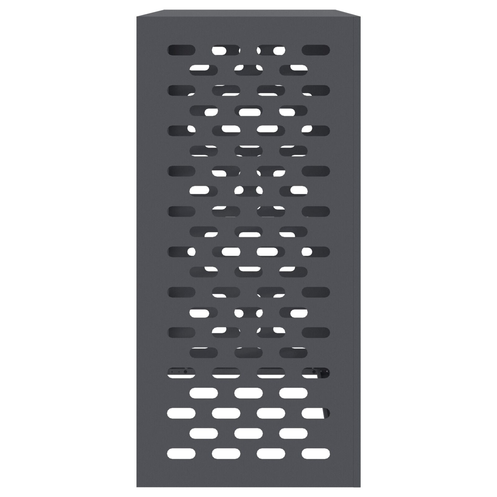 Airconditioner Cover Staal Anthraciet 110 x 50 x 105 cm