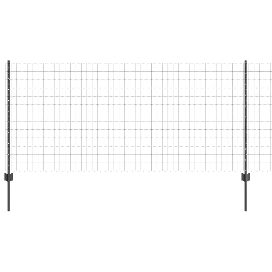 Tuinafscheiding Set Set Van 2 Grijs Metaal 10 X 1 M Stevig