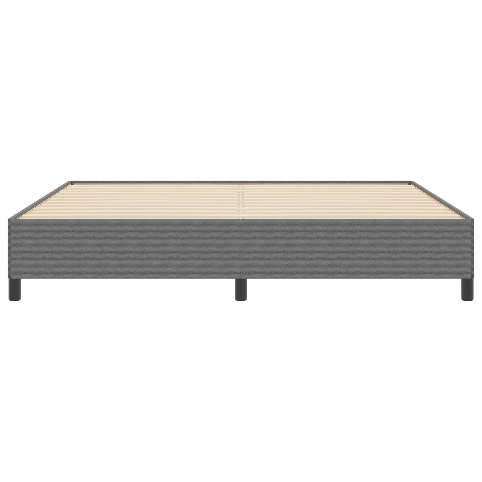 Bedframe Corduroy Stof Lichtgrijs 200 x 200 cm