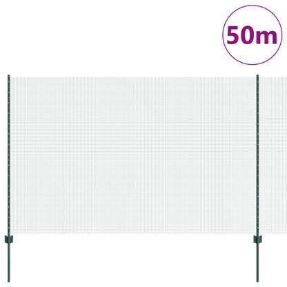 Gelaste Draadhek Met 22 U Palen Groen 1.5X50 M Staal