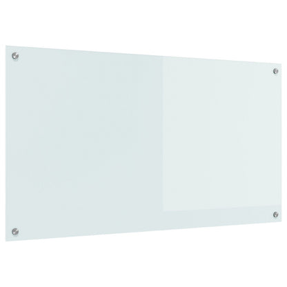 Keuken Achterwand 110X60X0,6 Cm Gehard Glas Wit 110 x 60 cm