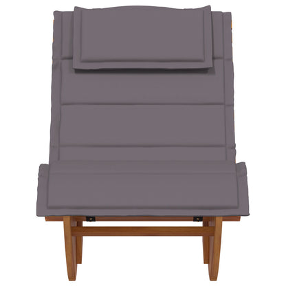 Zonnebed Set Van 2 Donkergrijs