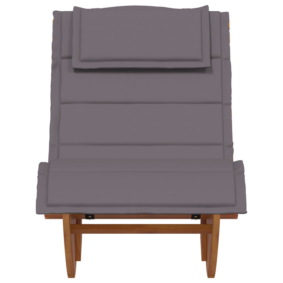 Zonnebed Set Van 2 Donkergrijs