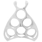 Wijnrek aluminium zilver 32x14x37,5 cm