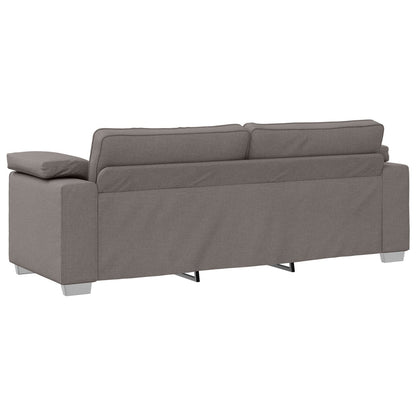 2-Delige Bankset Met Kussens Taupe Stof