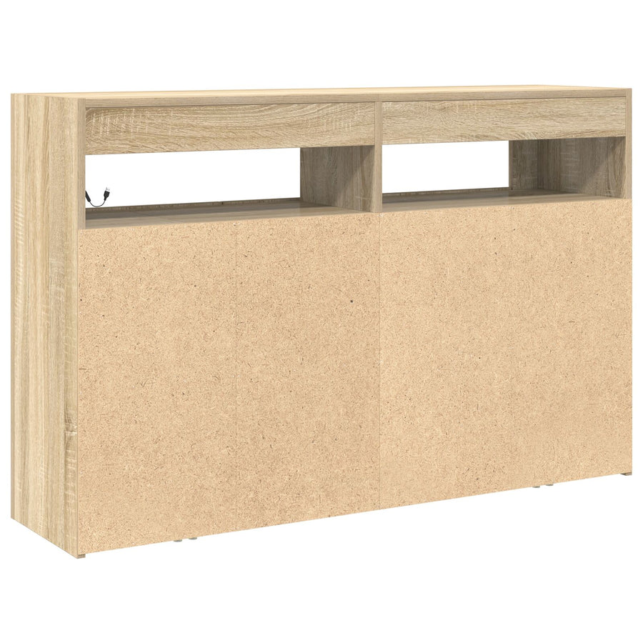 Dressoir Engineered Hout 116 X 30 X 75 Cm Dressoir Sonoma eiken