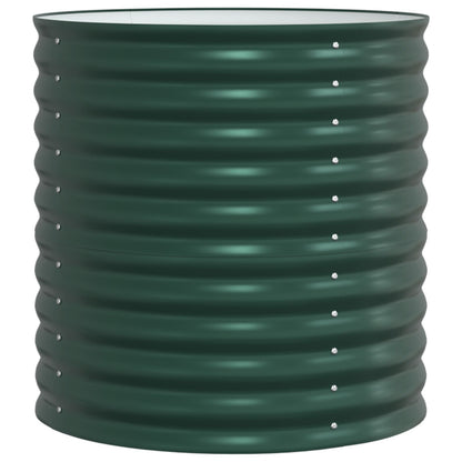 Tuin Verhoogd Bed Gegalvaniseerd Staal 80 x 80 x 81 cm Groen