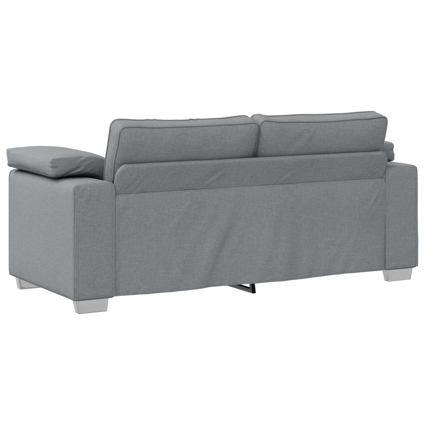 Loveseat Van Stof Lichtgrijs 140 cm