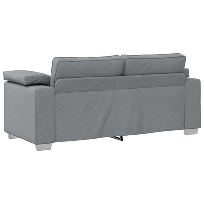 Loveseat Van Stof Lichtgrijs 140 cm