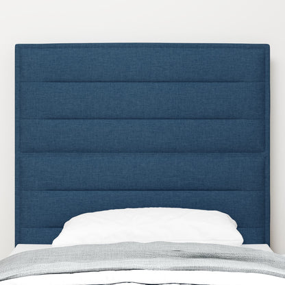 Hoofdbord Lijnenontwerp Stof Blauw 90 cm Hoog hoofdbord
