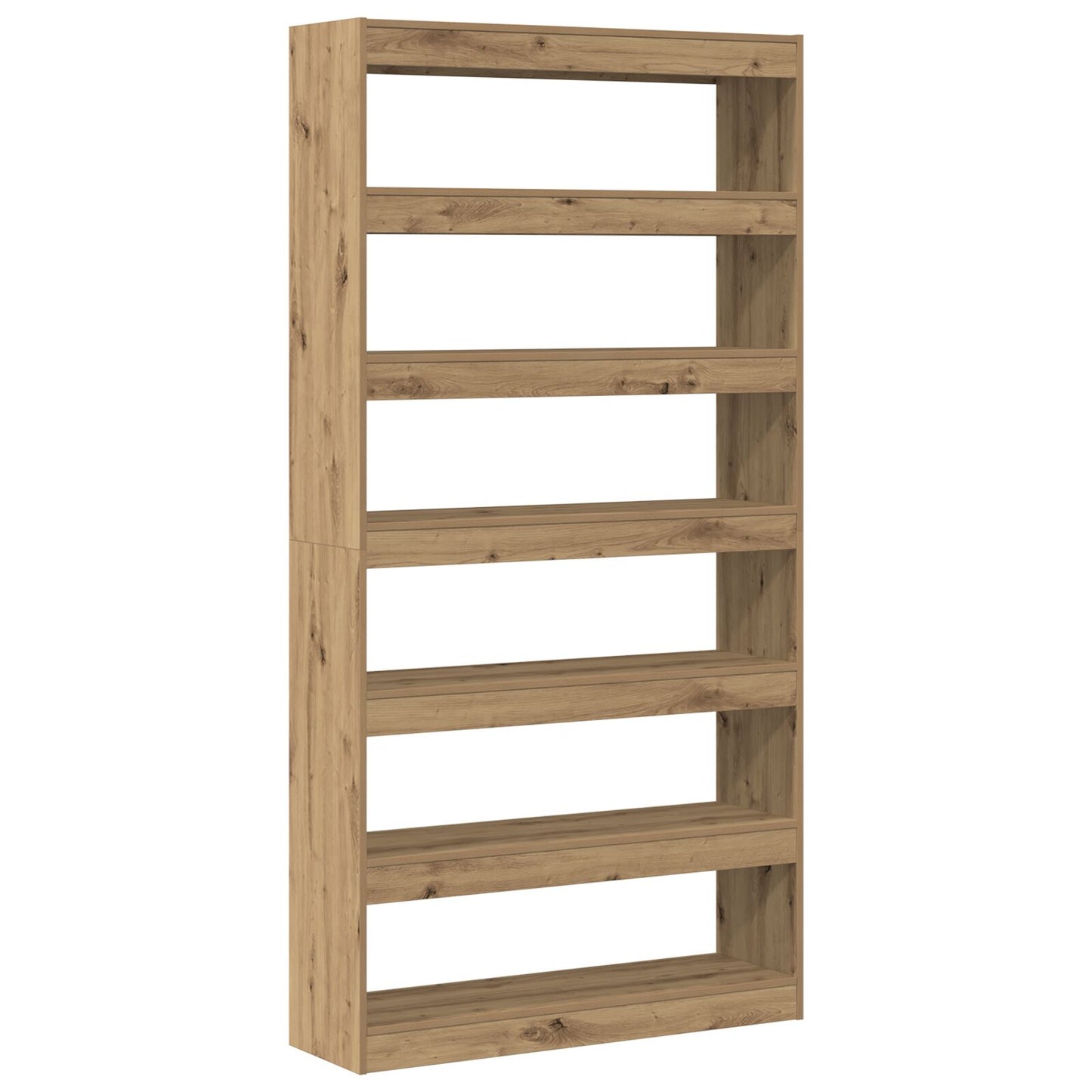 Boekenkast Artisan Eiken Massief Hout 100 X 30 X 198 Cm