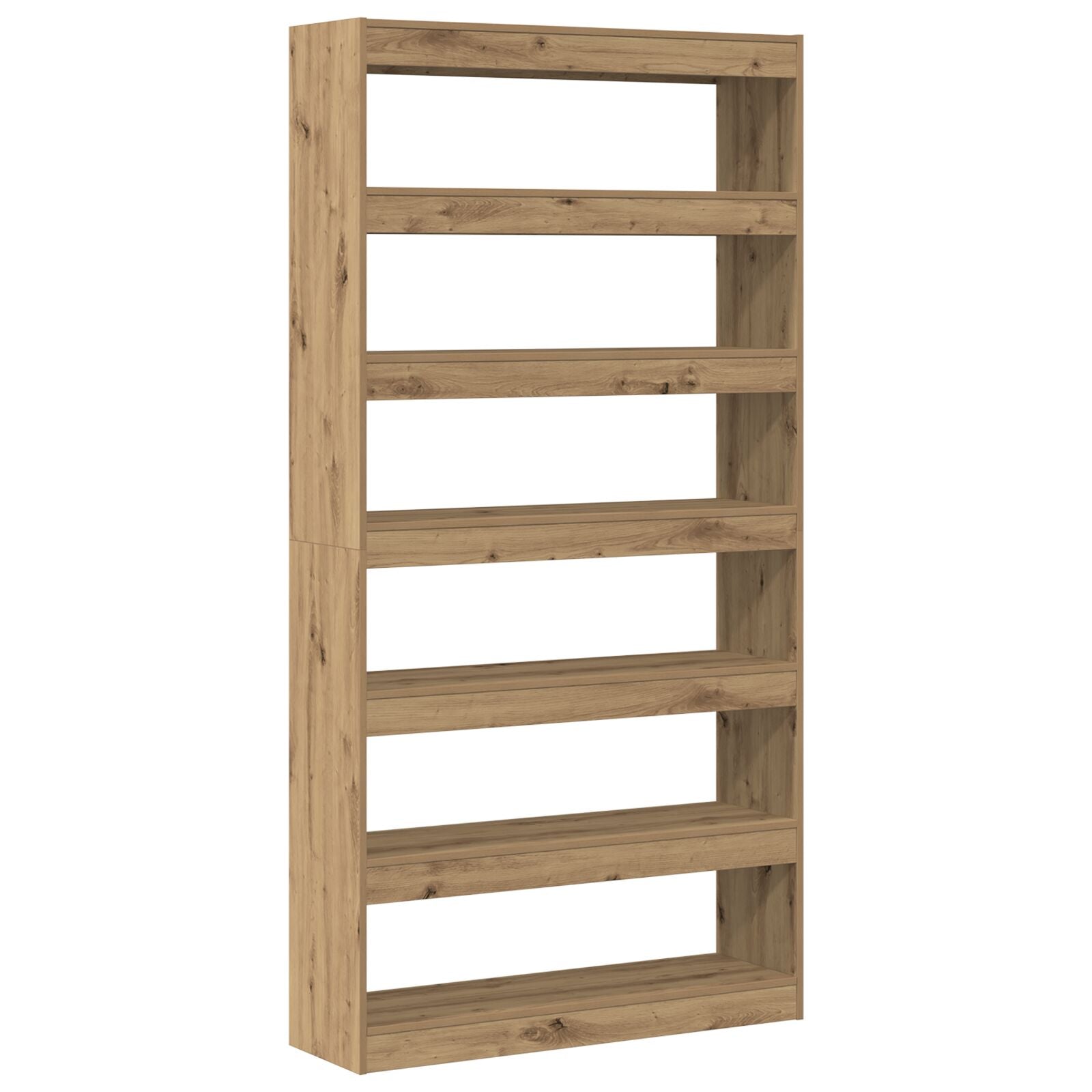 Boekenkast Artisan Eiken Massief Hout 100 X 30 X 198 Cm