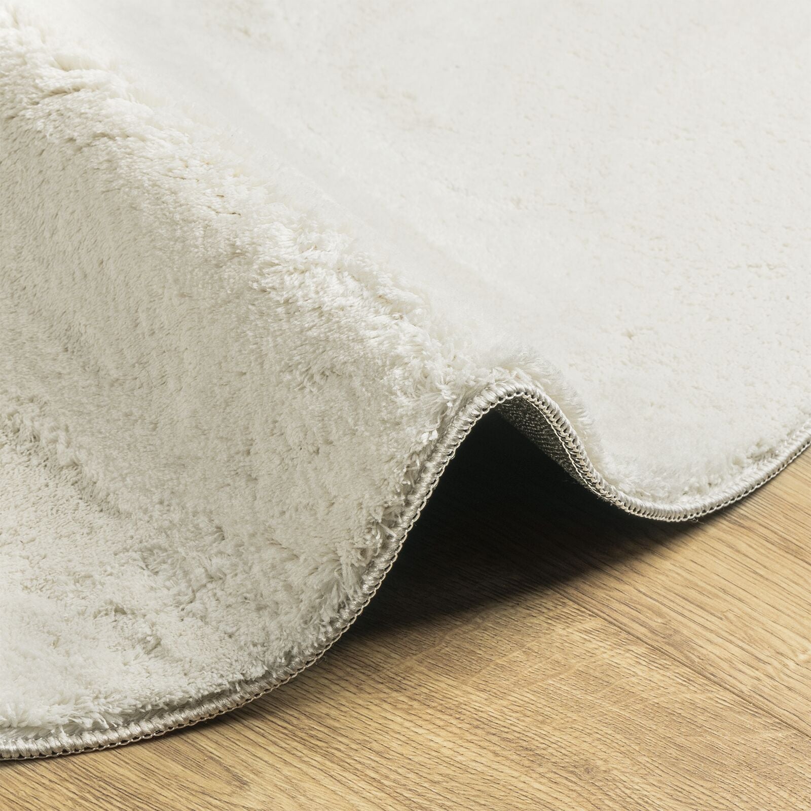 Wolkleed Polyester Anti-Slip Crème 140 x 200 cm Ovaal-Druppel