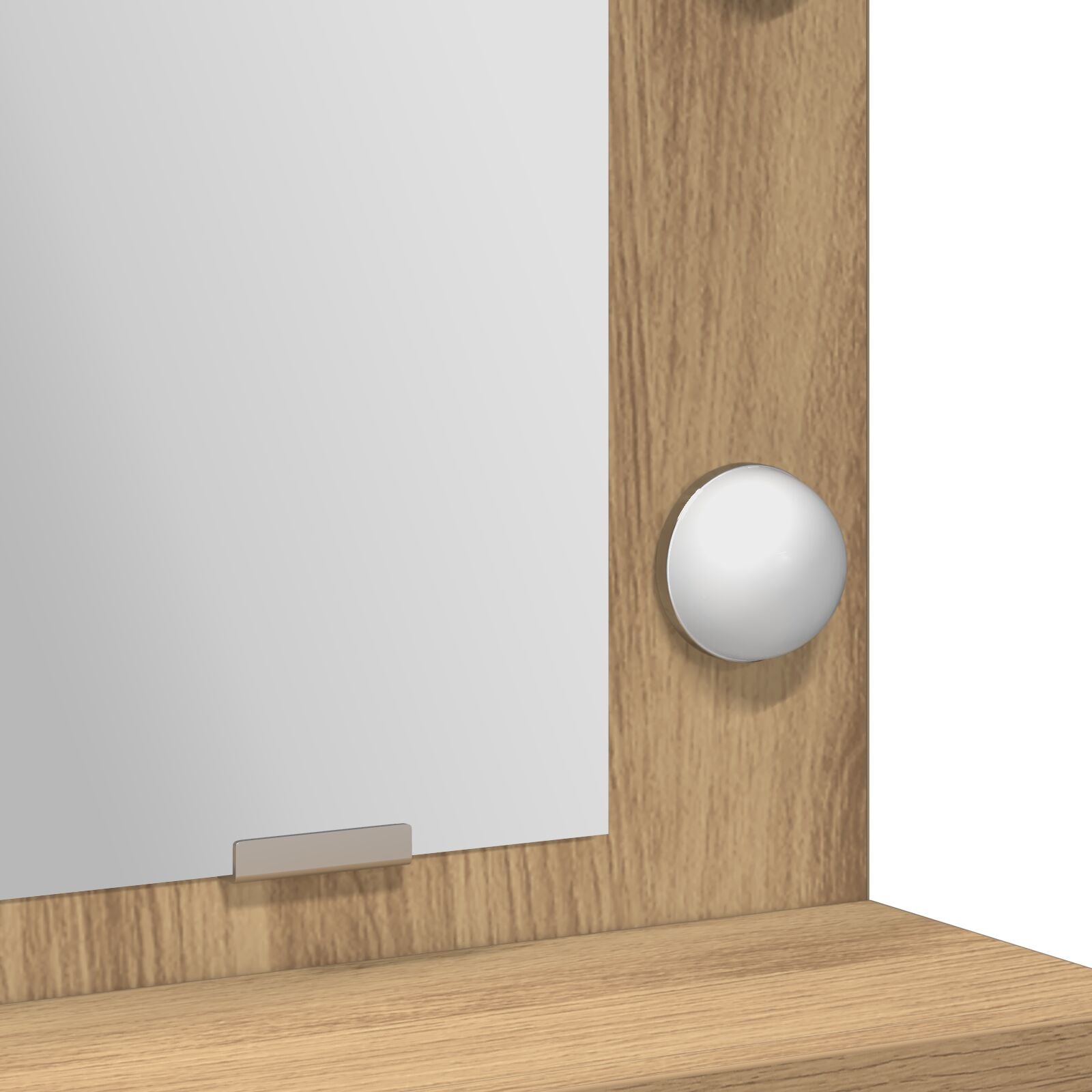 Kaptafel Met Led-Verlichting Artisan Eik Ambachtelijk eiken 79 x 41 x 135 cm