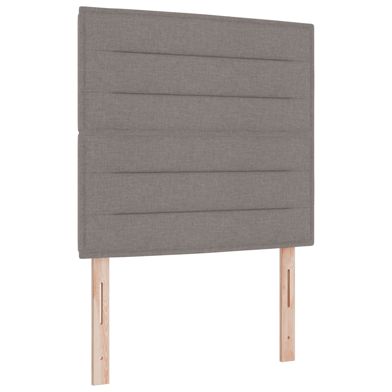 Bedframe In Taupe, 80X200 Cm, Stoffen Crème