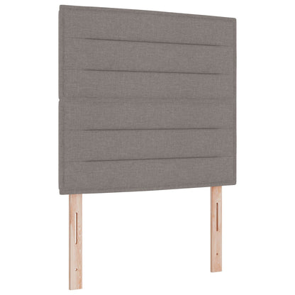Bedframe In Taupe, 80X200 Cm, Stoffen Crème