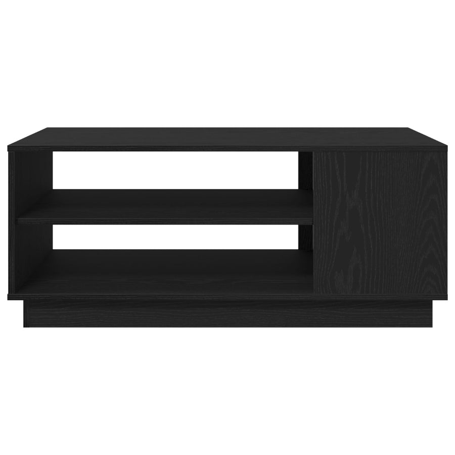 Zwart Eikenhouten Salontafel 102X55X43 Cm Gemaakt Van Engineered Wood