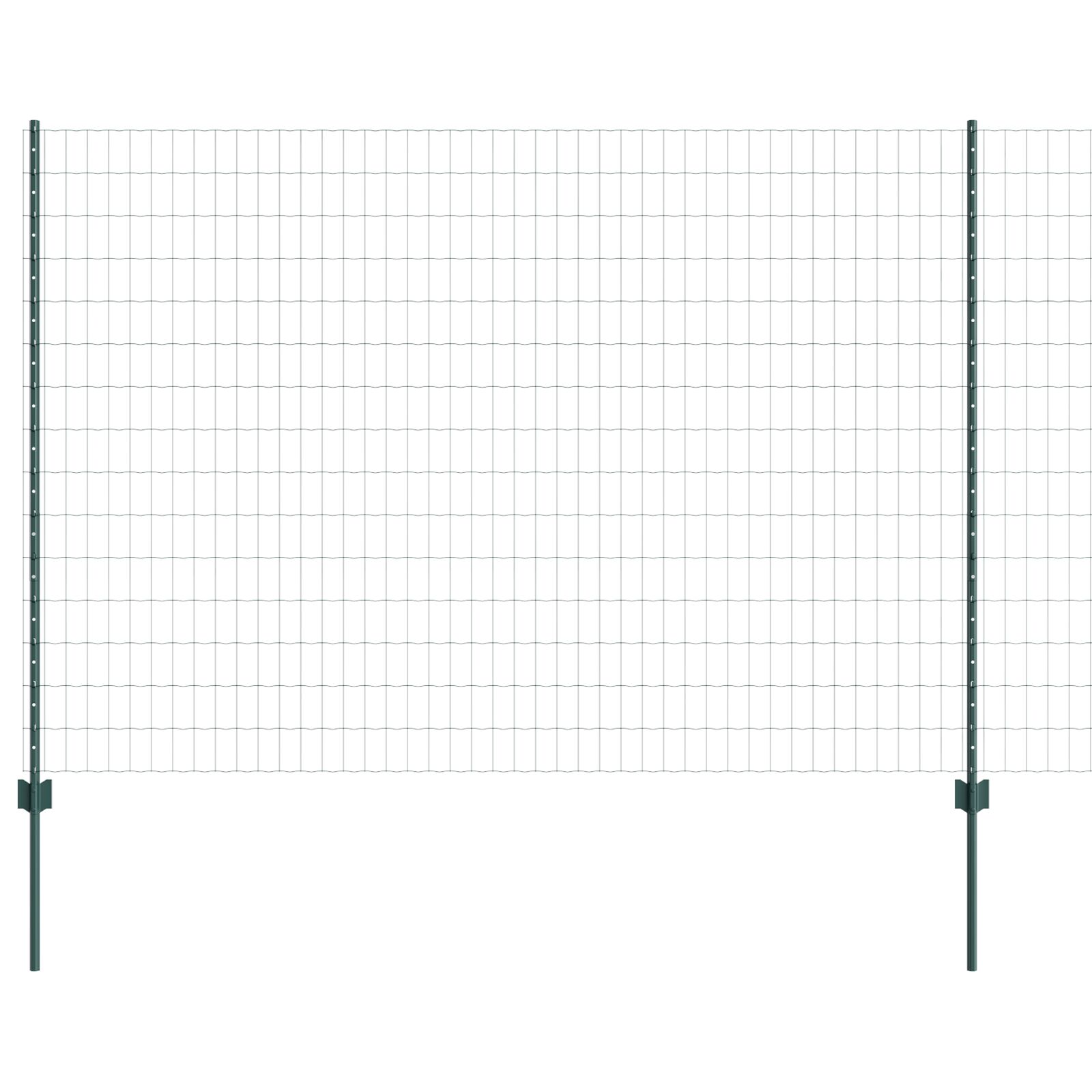 Euro Hek Met 5 U-Posts Groen 1,6X10 M Staal
