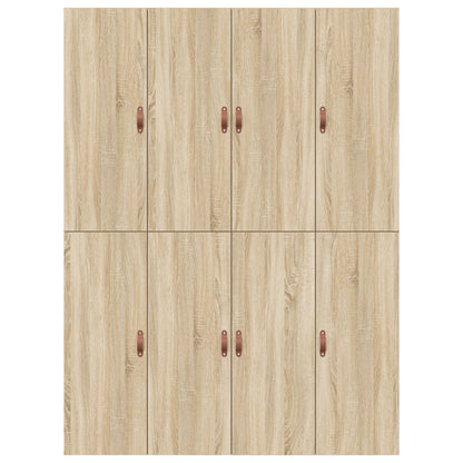 Bed Met Opbergruimte Bewerkt Hout 140 X 200 Cm Sonoma Eiken 140 x 190 cm