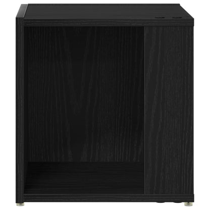 Salontafel Zwart Eiken 33X33X34,5 Cm Engineered Wood