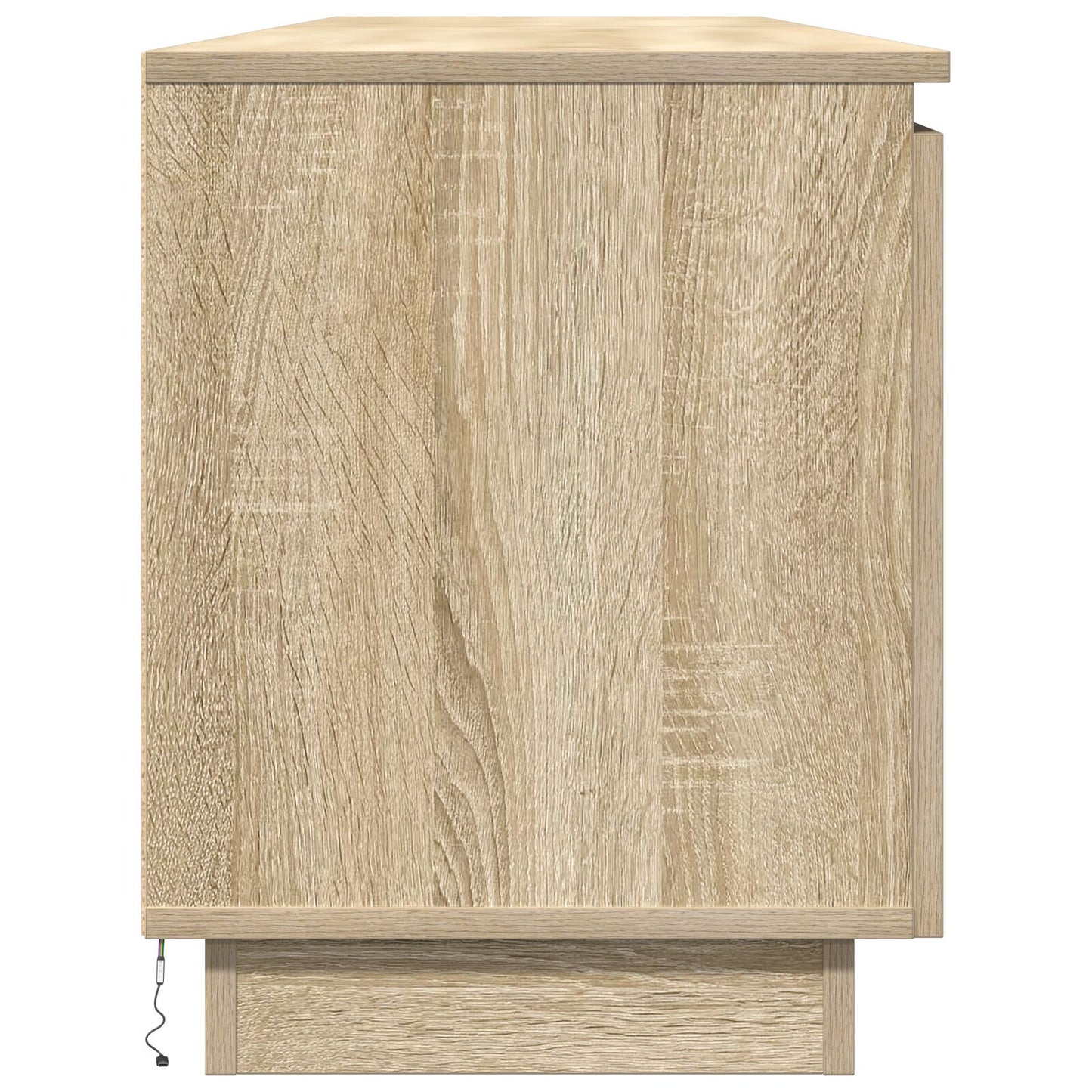 Tv-Meubel Met Led Sonoma Eik 180X38X49 Cm Gelaagd Hout Sonoma eiken