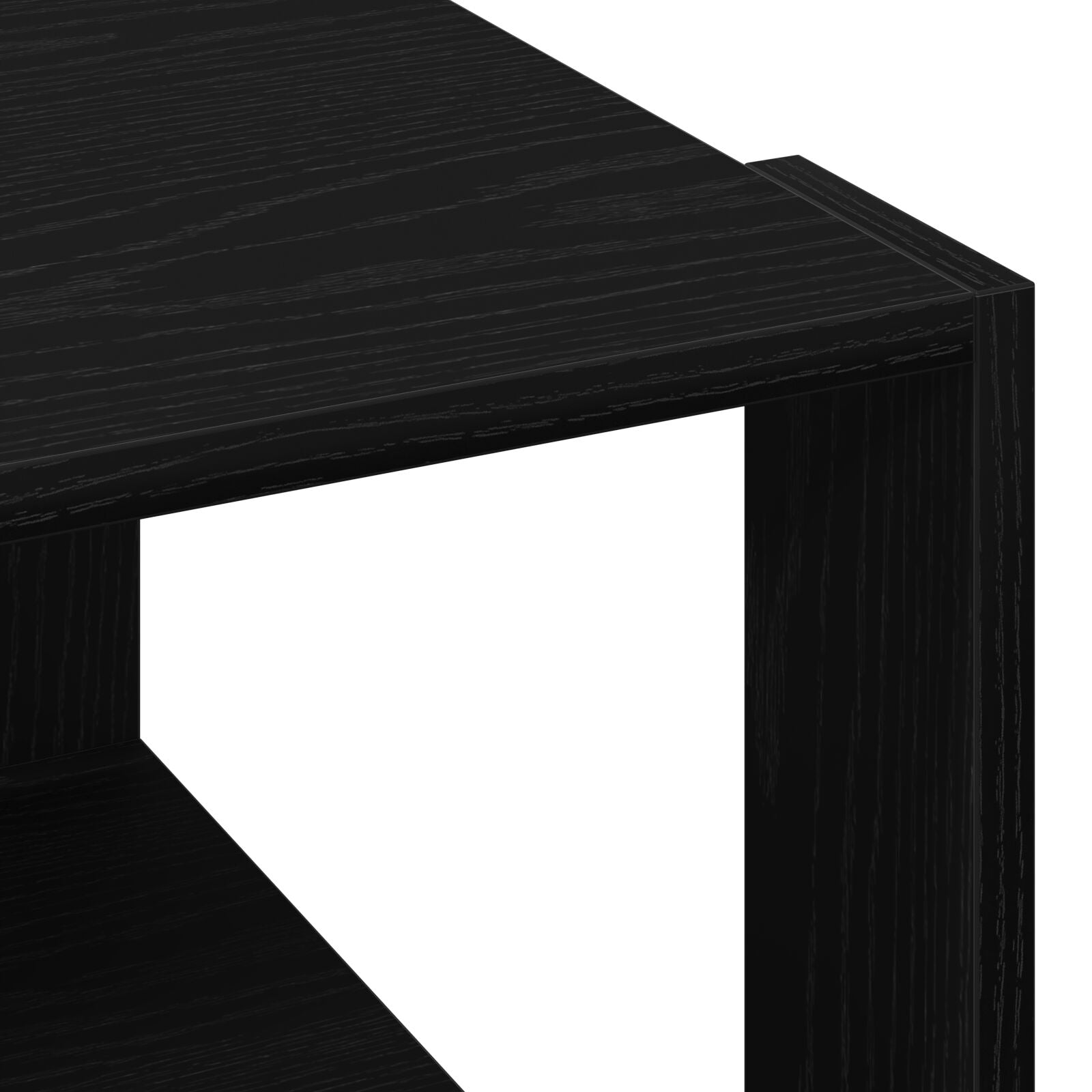 Salontafel Zwart Eiken 85X55X31 Cm Bewerkt Hout