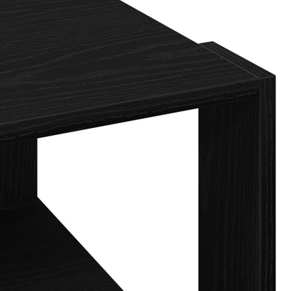 Salontafel Zwart Eiken 85X55X31 Cm Bewerkt Hout