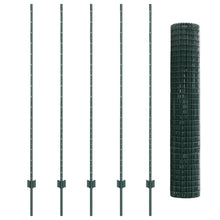 Euro Hek Met 5 U Stokken Groen 1.6X10 M Staal