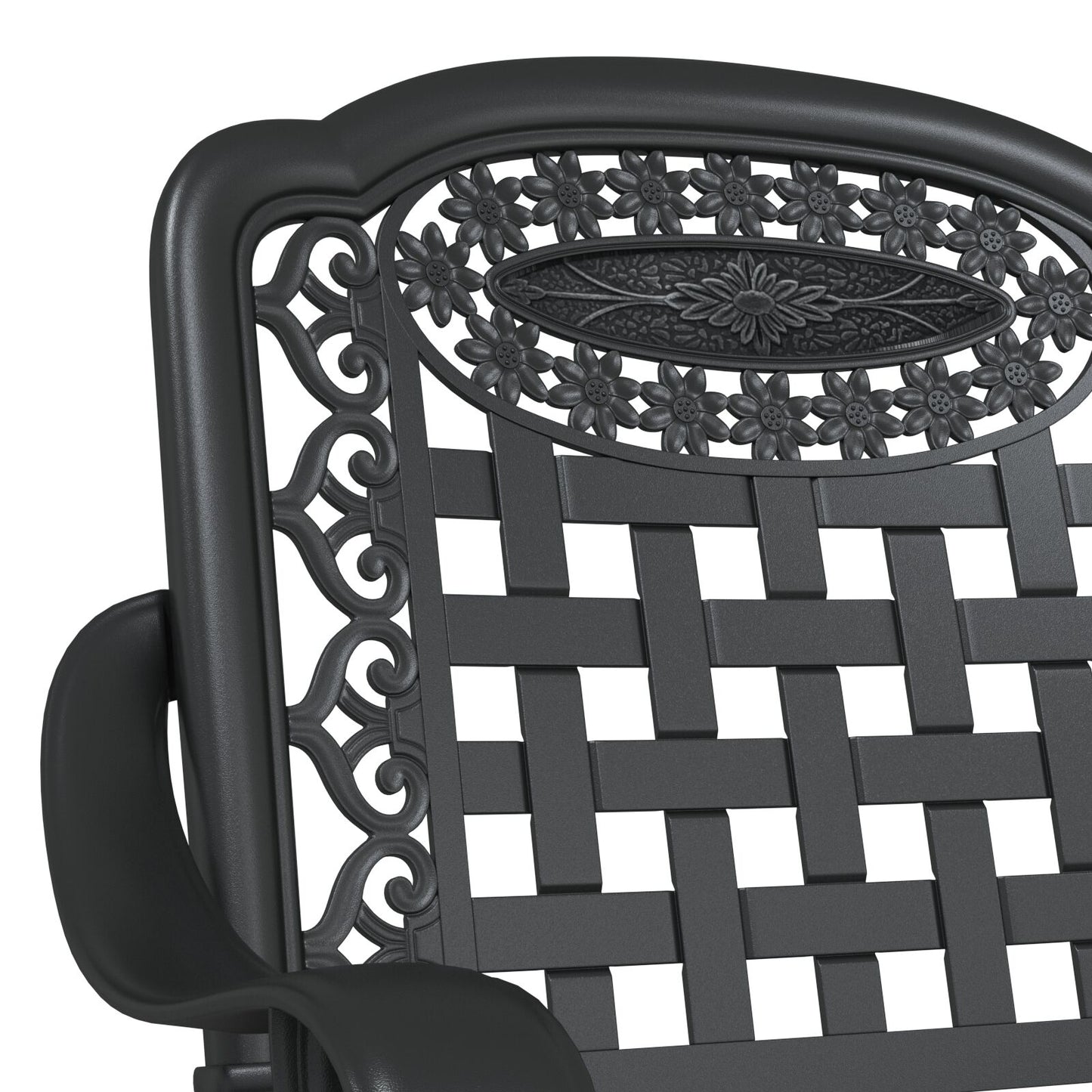 Tuinstoelen 2 Stuks Gietijzer Zwart