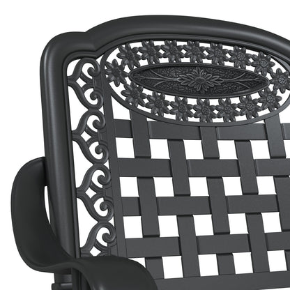 Tuinstoelen 2 Stuks Gietijzer Zwart