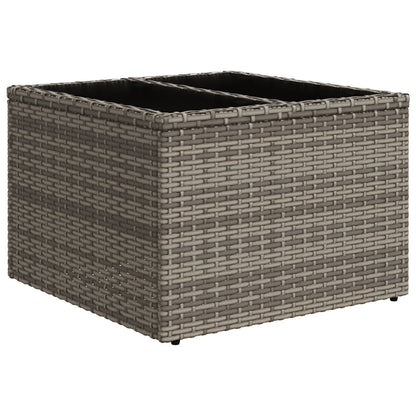8-Delig Tuin Sofa Set Met Kussens Grijs Poly Riet