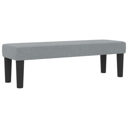 Boxspring Bed Met Matras & Bank Stof Lichtgrijs 120 x 200 cm Lijnen ontwerp