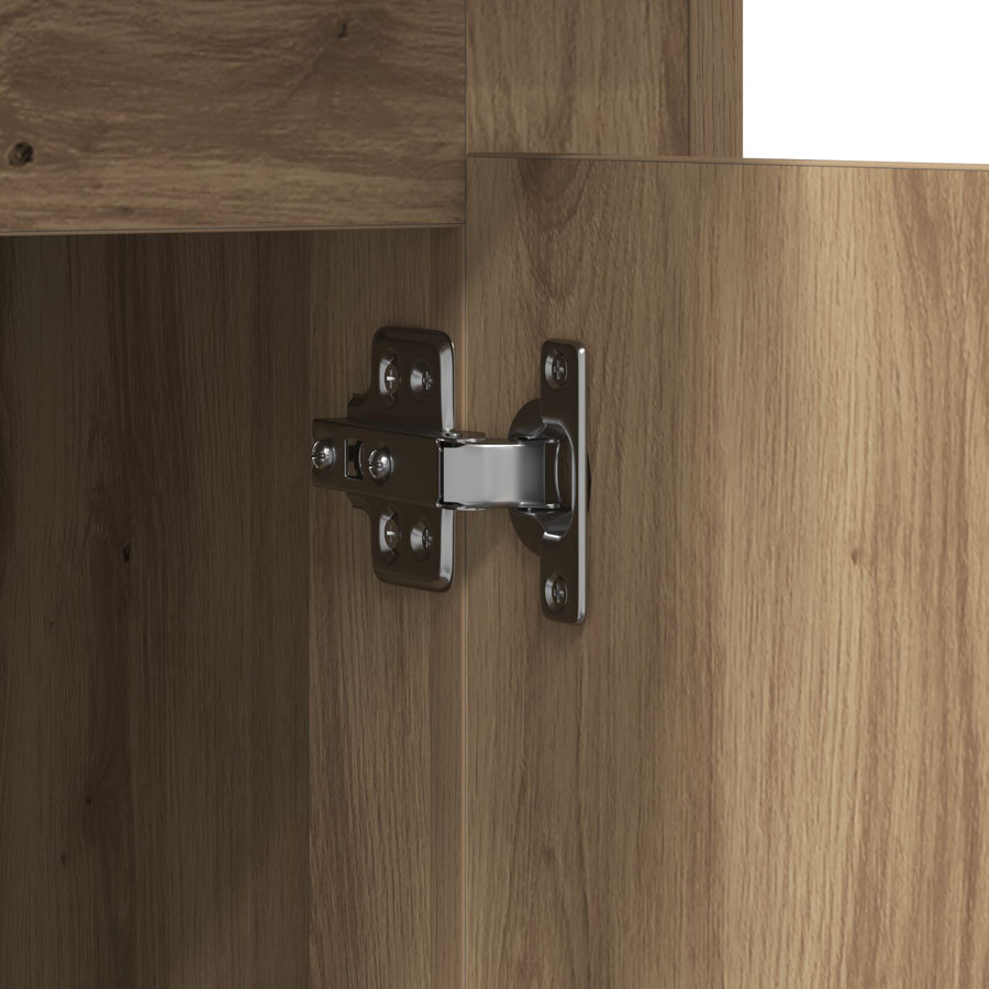 Bureau Met Opbergruimte 50X115X75 Cm Engineered Hout Artisan eiken