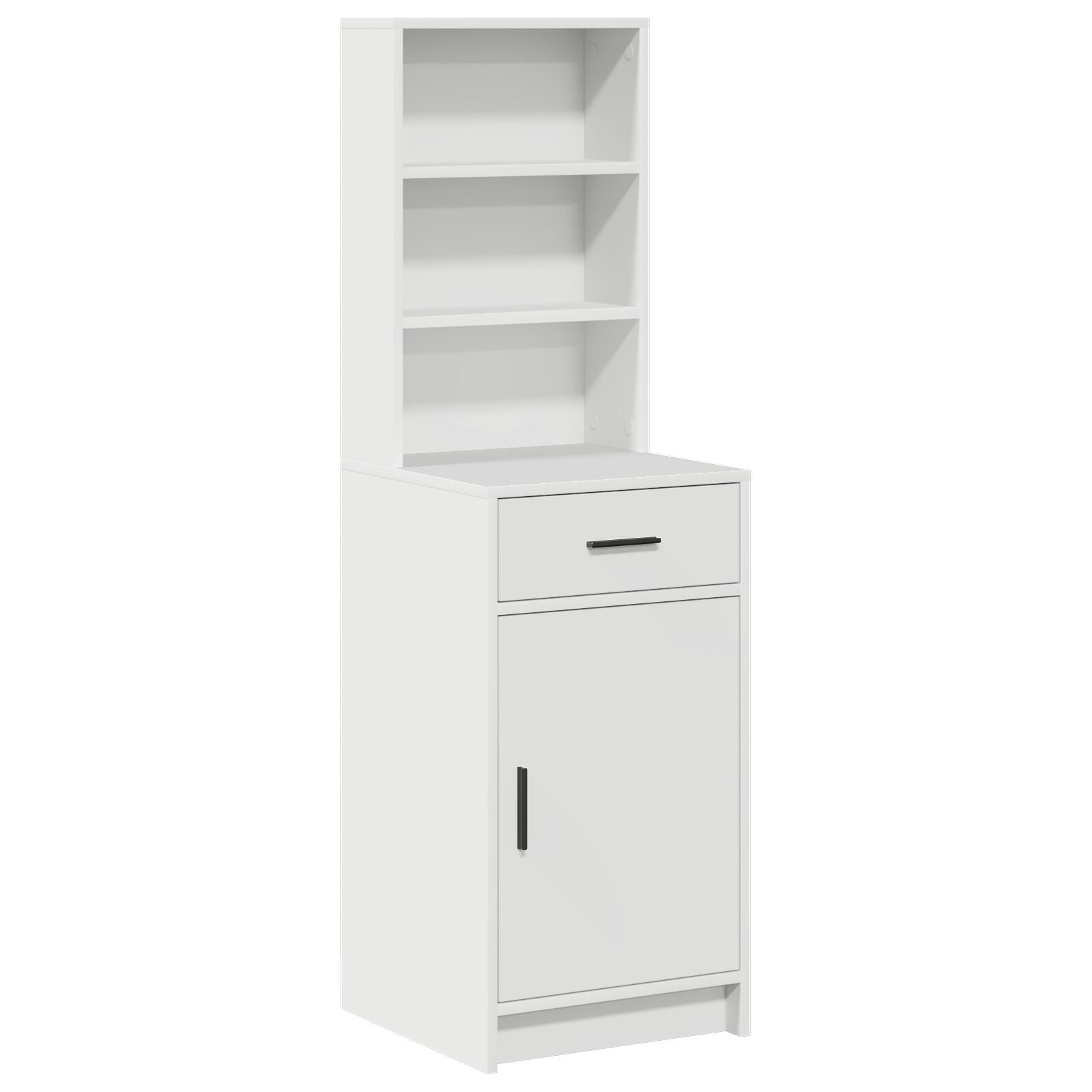 Hoge Kast 40X41X135 Cm Bewerkt Hout Wit
