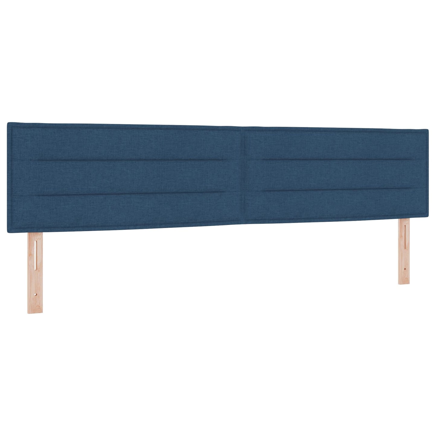 Hoofdbord Lijnenontwerp Stoffen Blauw 200 cm Laag hoofdbord