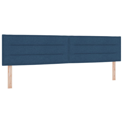 Hoofdbord Lijnenontwerp Stoffen Blauw 200 cm Laag hoofdbord